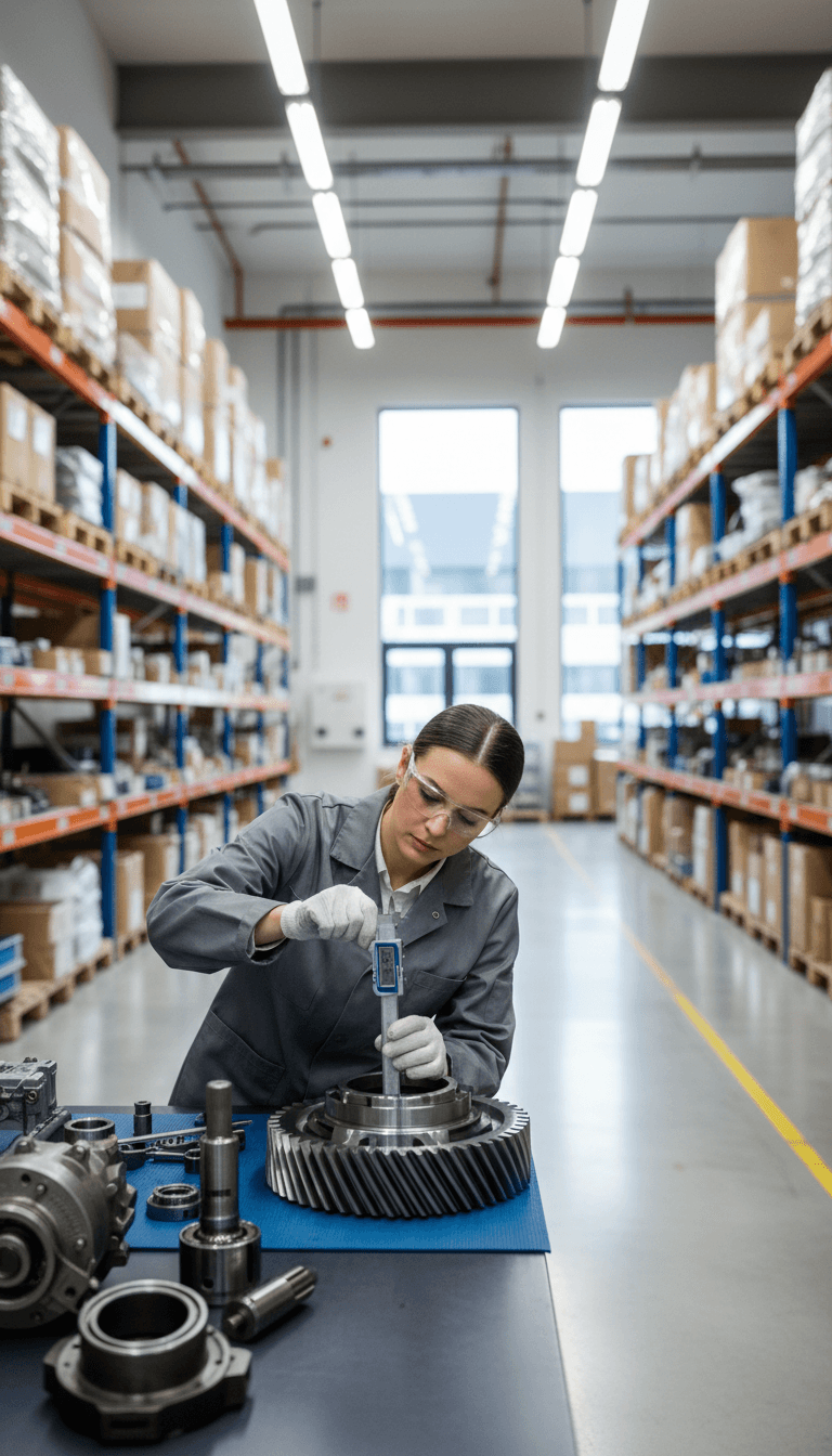 Quality check of industrial equipment