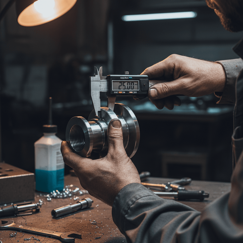 Industrial machine tools and spare parts detail